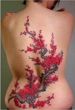 Chinese Cherry Blossom Tattoo Design Picture