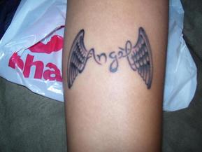 Small Angel Wings Tattoo Design Picture
