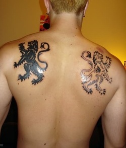 Scottish Lion Tattoo Design Picture