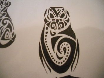 Tribal Owl Tattoo Design Picture