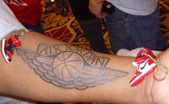 Basketball with Wings Tattoo Design Picture