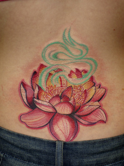 Japanese Lotus Flower Tattoo Design Picture
