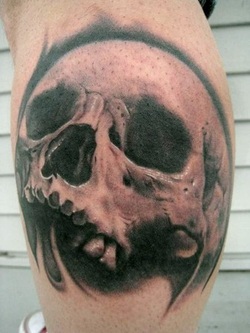 Traditional Skull Tattoo Design Picture