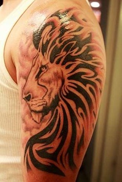 3D Lion Tattoo Design Picture