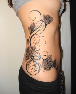Side Tattoo Design for Girls Picture