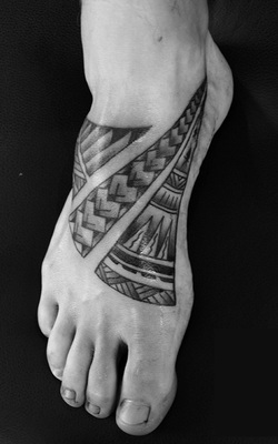 Samoan Tattoo Design for Foot Picture