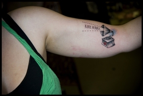 Female Arm Tattoo Design Picture