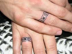 Wedding Ring Tattoo Design for Men Picture