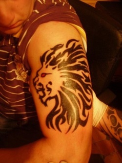 Lion Tattoo Design for Men Biceps Picture