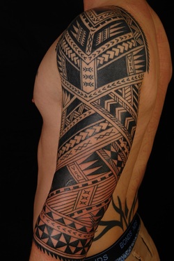 Polynesian Sleeve Tattoo Design Picture