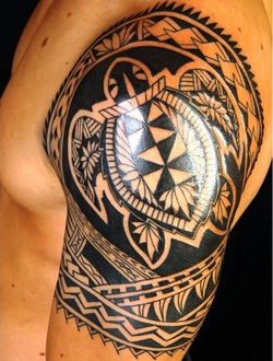 Samoan Turtle Tattoo Design Picture