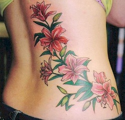 Lily Tattoo Design for Girls Picture