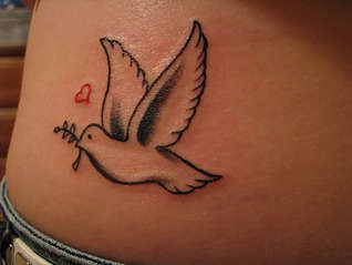 Peace Dove Tattoo Design Picture