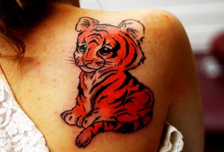 Baby Tiger Tattoo Design Picture