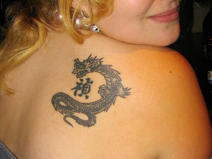 Small Dragon Tattoo Design Picture
