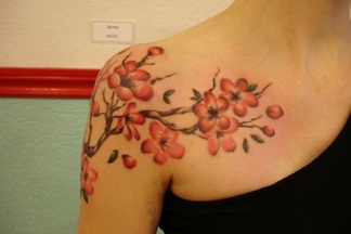 Cherry Tree Tattoo Design Picture