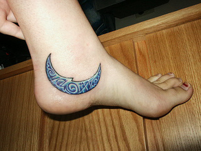 Half Moon Tattoo Design Picture