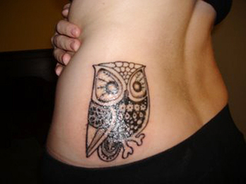 Owl Tattoo Design for Girls Picture