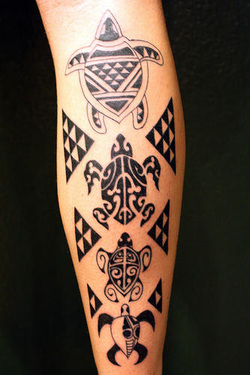 Aztec Turtle Tattoo Design Picture