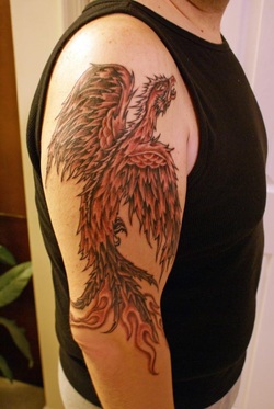 Phoenix Arm Tattoo Design Picture