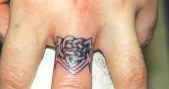 Celtic Wedding Ring Tattoo Design Picture