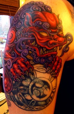 Chinese Lion Tattoo Design Picture