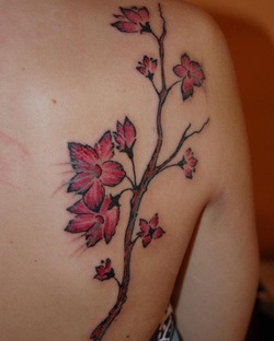 Feminine Floral Tattoo Design Picture