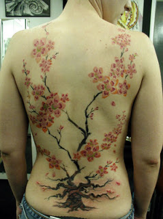 Japanese Cherry Blossom Tattoo Design Picture