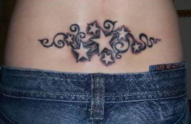 Star Tattoo Designs on Lower Back Picture