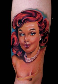 Marilyn Monroe Pin Up Girl Tattoo Design Picture