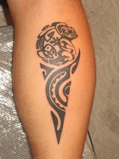 Maori Leg Tattoo Design Picture