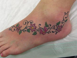 Ankle Tattoo Designs for Girls Picture