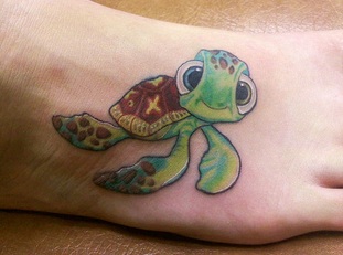 Cute Turtle Tattoo Design Picture