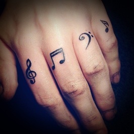 Cool Music Tattoo Design Picture