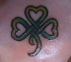 Irish Clover Tattoo Design Picture