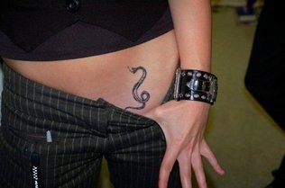 Small Snake Tattoo Design Picture