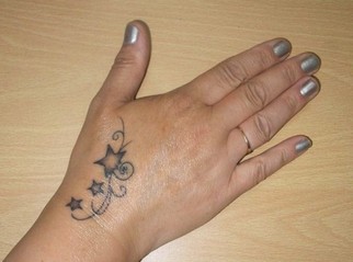 Upper Hand Tattoo Design for Women Picture