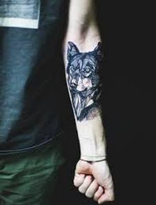 Wolf Tattoo Design for Arm Picture