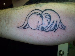 Baby Angel Wings Tattoo Design Picture