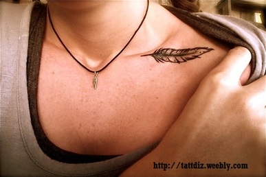Small Feather Tattoo Design Picture