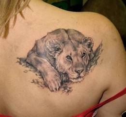 Lion Tattoo Design for Women Picture