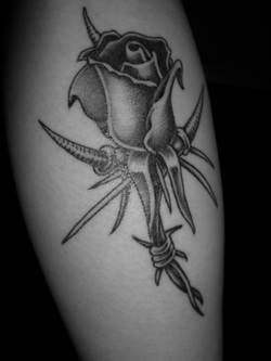 Rose Thorn Tattoo Design Picture