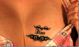 Hidden Name Tattoo Design Picture