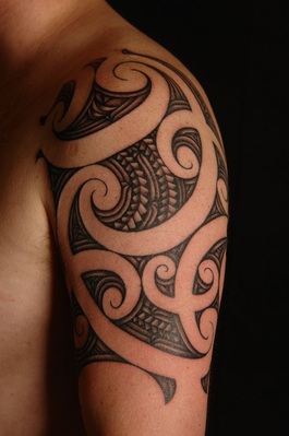 Maori Shoulder Tattoo Design Picture