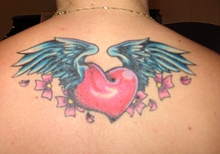 Heart with Wings Tattoo Design Picture