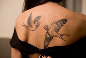 Pair of Doves Tattoo Design Picture