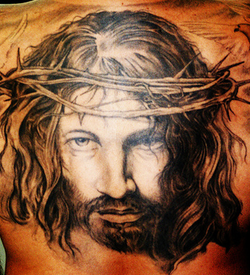 Jesus Head Tattoo Design Picture
