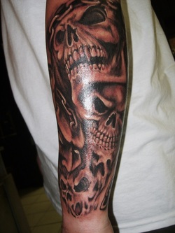 Skull Tattoo Design for Sleeve Picture