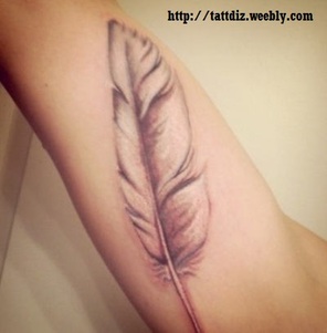 Tribal Feather Tattoo Design Picture