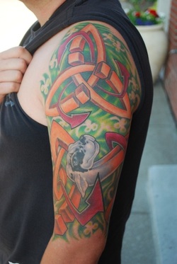 Irish Sleeve Tattoo Design Picture